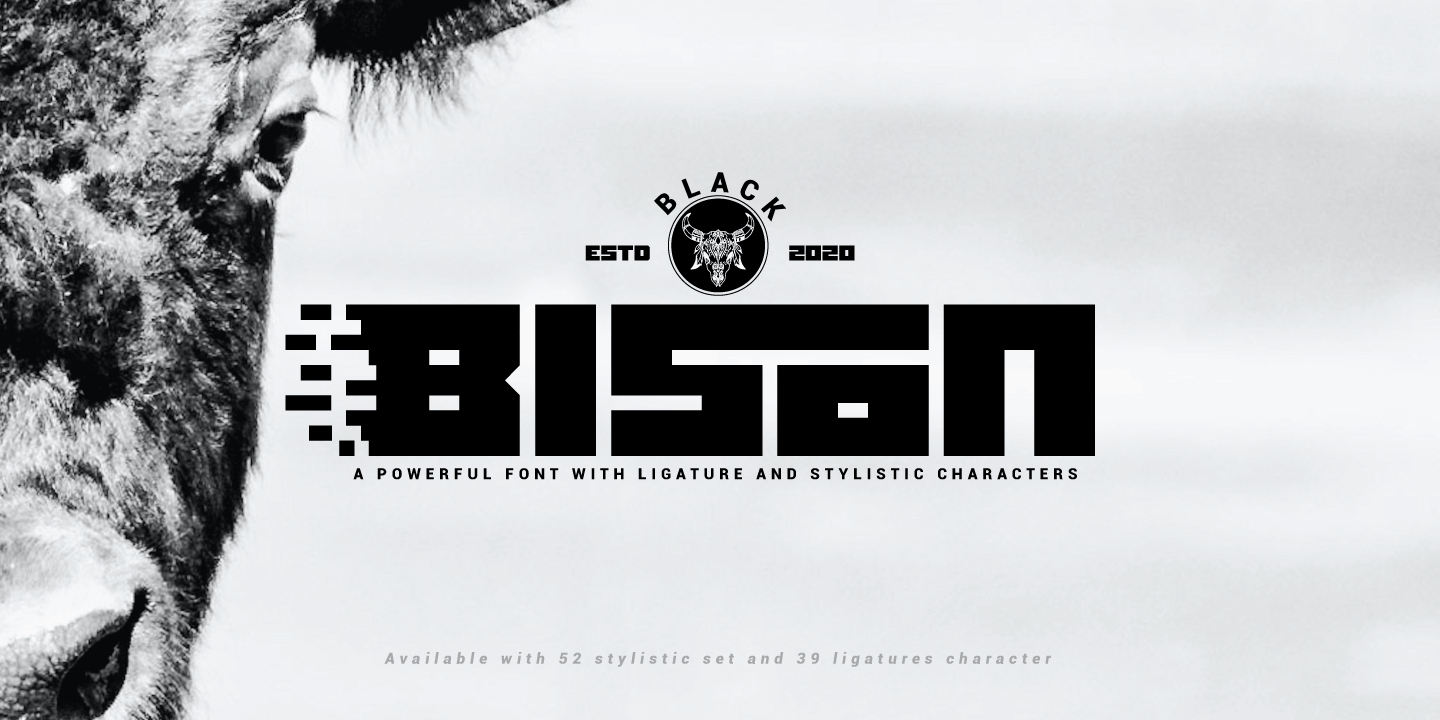 Black Bison Font